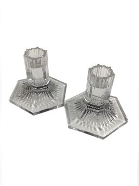 TIFFANY & CO. Louis Comfort Tiffany Collection 1992 Candlestick Candle Holders 2